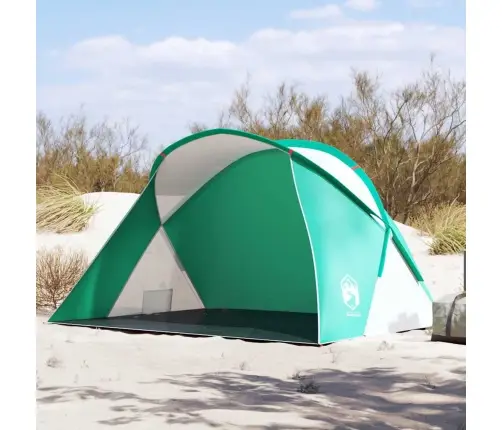 Pludmales Telts 2 Personām, Jūras Zaļa, Ūdensizturīga Vidaxl