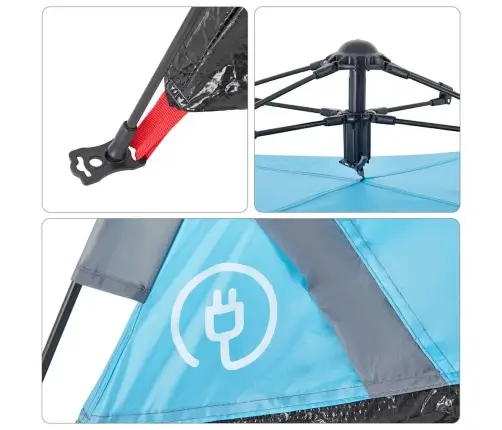 Matkatelk 2 Inimesele, Sinine, Kiirvabastus