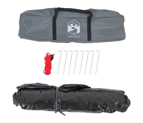 Kempinga Telts 2 Personām, Pelēka, Oranža Vidaxl