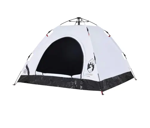 Stovyklavimo Palapinė, Balta, Trivietė, Tamsinantis Audinys