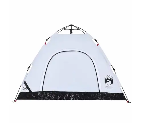 Stovyklavimo Palapinė, Balta, Trivietė, Tamsinantis Audinys