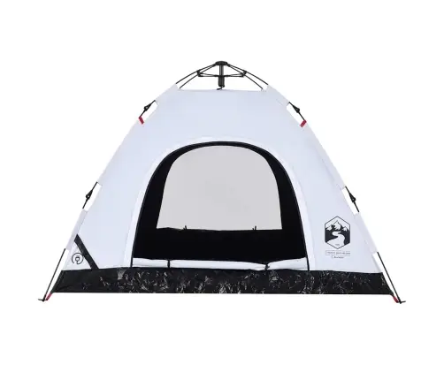 Stovyklavimo Palapinė, Balta, Trivietė, Tamsinantis Audinys