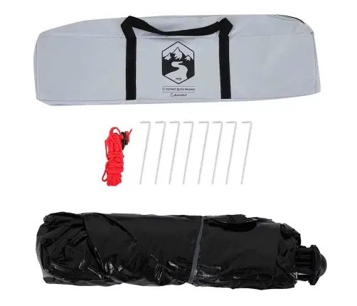 Stovyklavimo Palapinė, Balta, Trivietė, Tamsinantis Audinys