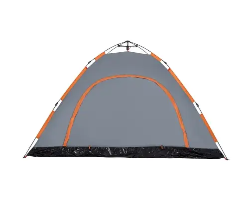 Kempinga Telts 5 Personām, Pelēka, Oranža, Ūdensnecaurlaidīga Vidaxl