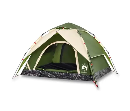 Matkatelk 3 Inimesele, Kuppel, Roheline, Kiirvabastus