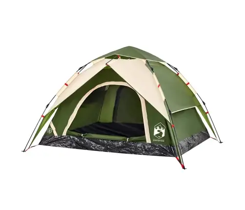 Matkatelk 3 Inimesele, Kuppel, Roheline, Kiirvabastus
