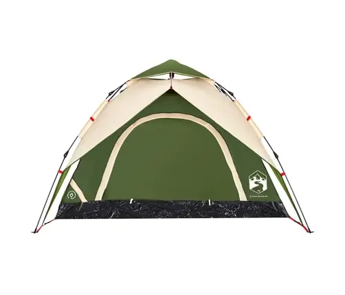 Matkatelk 3 Inimesele, Kuppel, Roheline, Kiirvabastus