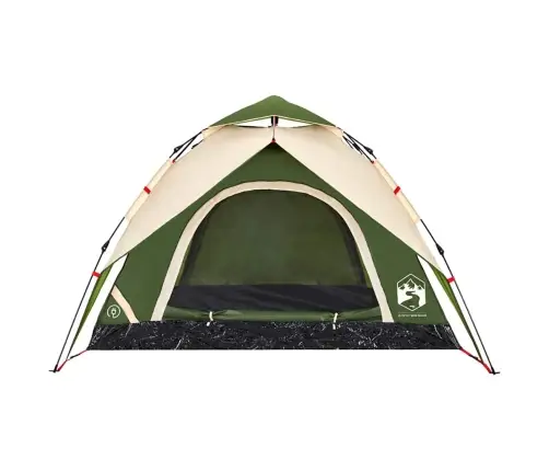 Matkatelk 3 Inimesele, Kuppel, Roheline, Kiirvabastus