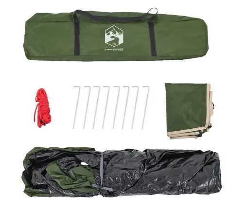 Matkatelk 3 Inimesele, Kuppel, Roheline, Kiirvabastus