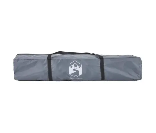 Kempinga Telts 3 Personām, Kupola Forma, Pelēka, Oranža Vidaxl