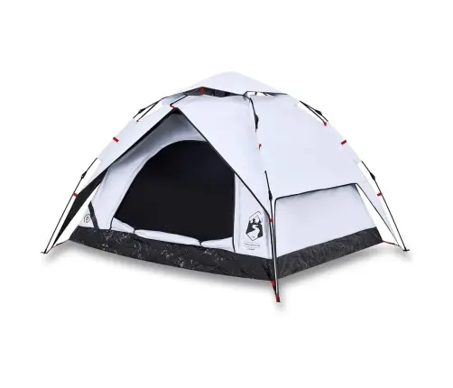 Stovyklavimo Palapinė, Balta, Trivietė, Tamsinantis Audinys