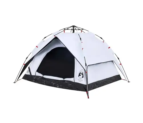 Stovyklavimo Palapinė, Balta, Trivietė, Tamsinantis Audinys