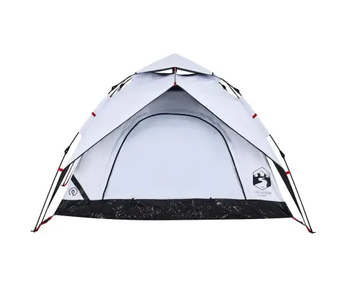 Stovyklavimo Palapinė, Balta, Trivietė, Tamsinantis Audinys