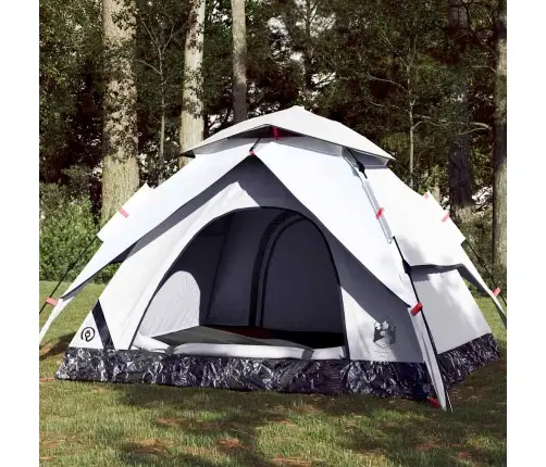 Stovyklavimo Palapinė, Balta, Trivietė, Tamsinantis Audinys
