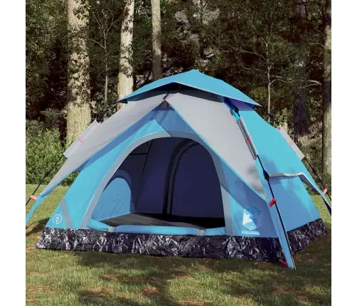 Matkatelk 4 Inimesele, Kuppel, Sinine, Kiirvabastus