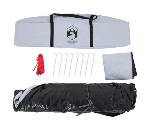 Matkatelk 4 Inimesele, Valge Pimendav Kangas, Kiirvabastus