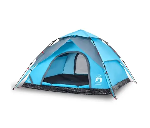 Kempinga Telts 5 Personām, Kupola Forma, Zils Vidaxl