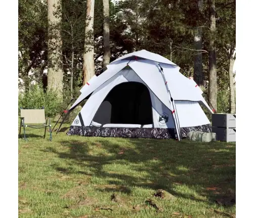 Kempinga Telts 5 Personām, Balta, Aptumšojošs Audums Vidaxl