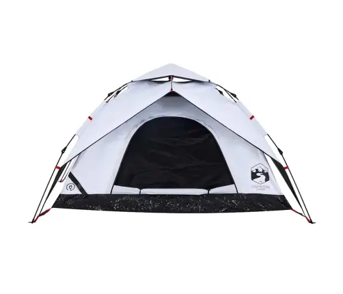 Kempinga Telts 5 Personām, Balta, Aptumšojošs Audums Vidaxl