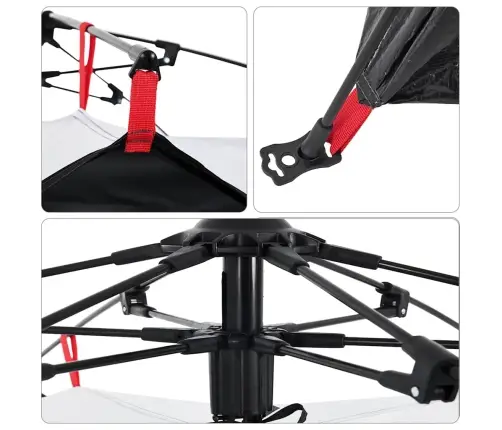 Matkatelk 2 Inimesele, Valge Pimendav Kangas, Kiirvabastus