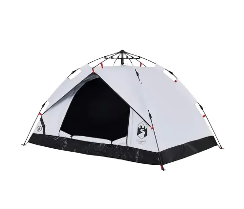Stovyklavimo Palapinė, Balta, Trivietė, Tamsinantis Audinys