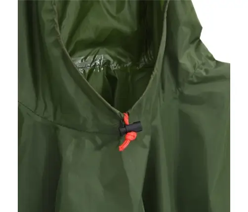 Vihmakeep Kapuutsiga, Kaks-Ühes Disain, Roheline, 223 X 145 Cm