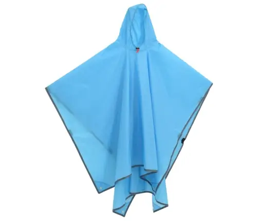 Vihmakeep Kapuutsiga, Kaks-Ühes Disain, Sinine, 223 X 145 Cm