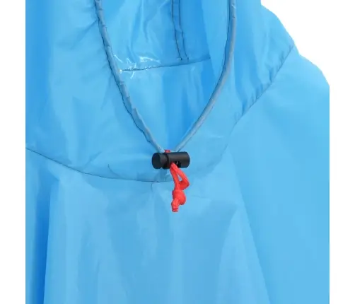 Vihmakeep Kapuutsiga, Kaks-Ühes Disain, Sinine, 223 X 145 Cm