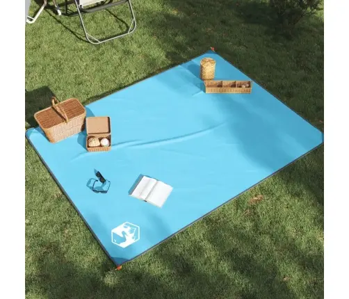 Iškylų Paklotas Su Kuoliukais, Mėlynos Spalvos, 205X155Cm