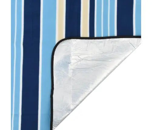 Paklotas Iškyloms, Mėlynas Ir Baltas, 200X150 cm Aksomas