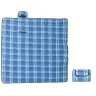 Kokkupandav Piknikutekk, Sinine Ruudumuster, 200X200 cm Samet
