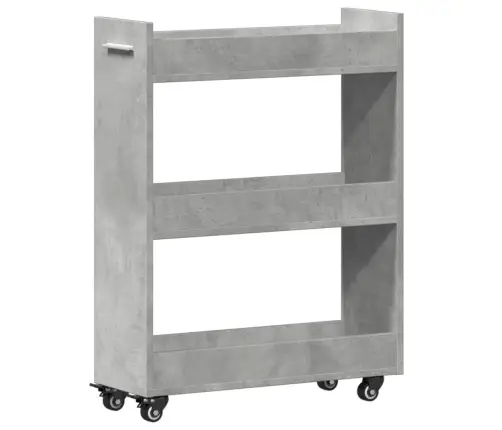 Ratastega Kapp, Betoonhall, 60 X 22 X 79 cm Tehispuit