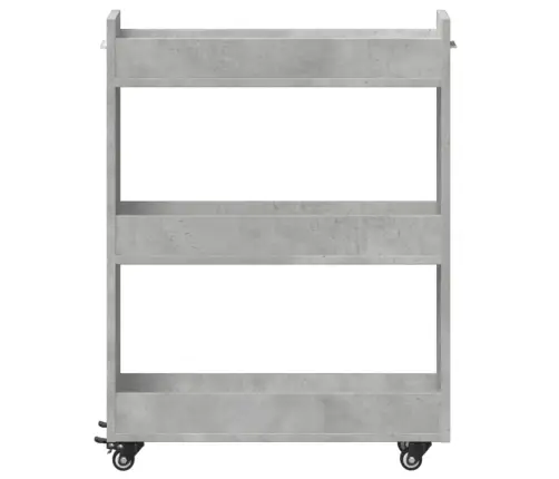 Ratastega Kapp, Betoonhall, 60 X 22 X 79 cm Tehispuit