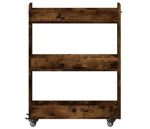 Skapītis Ar Riteņiem, Ozolkoka, 60X22X79 Cm, Inženierijas Koks Vidaxl