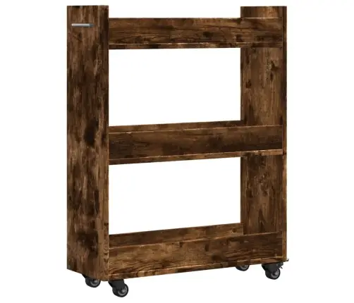 Skapītis Ar Riteņiem, Ozolkoka, 60X22X79 Cm, Inženierijas Koks Vidaxl