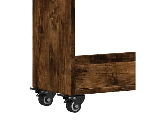 Skapītis Ar Riteņiem, Ozolkoka, 60X22X79 Cm, Inženierijas Koks Vidaxl