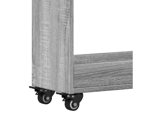 Spintelė Su Ratukais, Pilka, 60X22X79cm Apdirbta Mediena