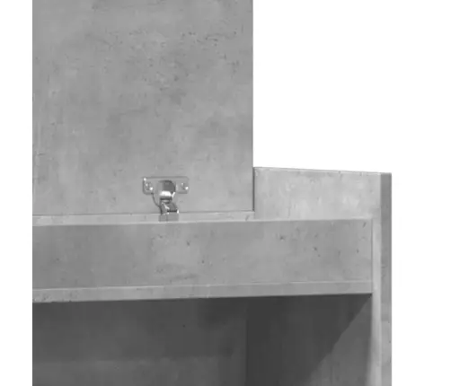 Spintelė Batams, Betono Pilka, 100,5X28X100cm Apdirbta Mediena