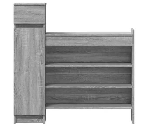 Jalatsikapp, Hall Sonoma Tamm, 100,5X28X100 cm Tehispuit