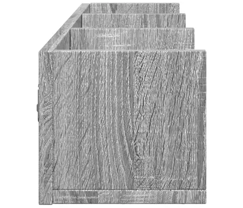 Sienas Skapītis, Pelēka Ozola, 75X18X16,5 Cm, Inženierijas Koks Vidaxl