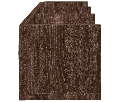 Sienas Skapītis, Brūna Ozola, 75X18X16,5 Cm, Inženierijas Koks Vidaxl