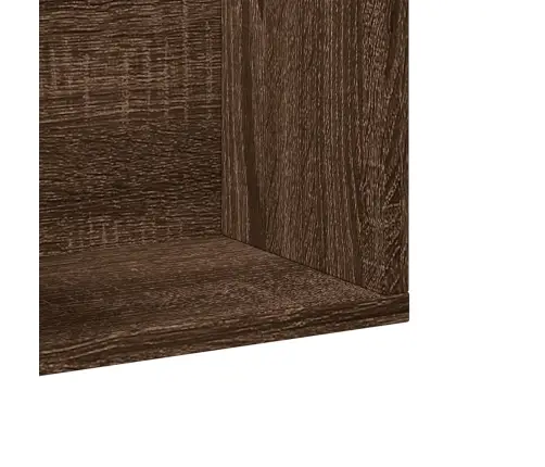 Sienas Skapītis, Brūna Ozola, 75X18X16,5 Cm, Inženierijas Koks Vidaxl