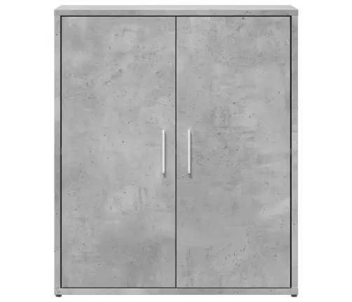 Kumode, Betona Pelēka, 60X31X70 Cm, Inženierijas Koks Vidaxl