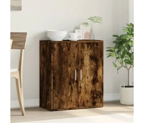 Šoninė Spintelė, Dūminio Ąžuolo, 60X31X70cm Apdirbta Mediena Šoninė Spintelė, Dūminio Ąžuolo, 60X31X70cm Apdirbta Mediena