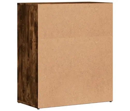 Šoninė Spintelė, Dūminio Ąžuolo, 60X31X70cm Apdirbta Mediena Šoninė Spintelė, Dūminio Ąžuolo, 60X31X70cm Apdirbta Mediena