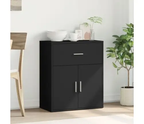 Kumode, Melna, 60X31X70 Cm, Inženierijas Koks Vidaxl