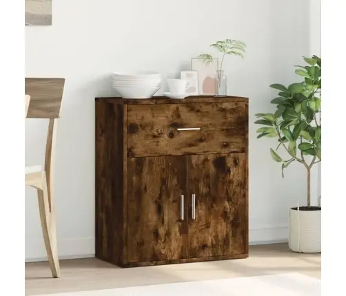 Šoninė Spintelė, Dūminio Ąžuolo, 60X31X70cm Apdirbta Mediena