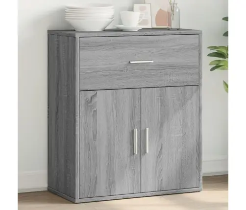 Šoninė Spintelė, Pilka Ąžuolo, 60X31X70cm Apdirbta Mediena