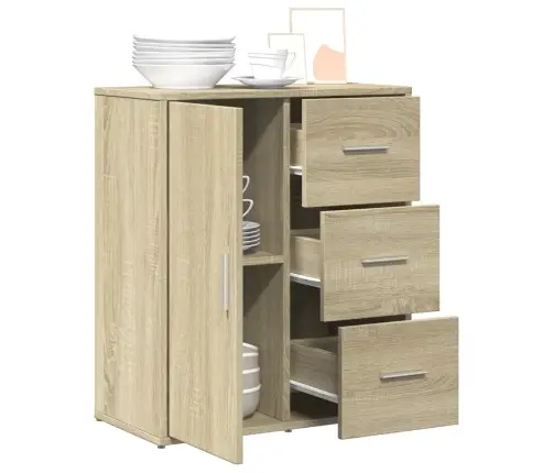 Kumode, Ozolkoka Krāsa, 60X31X70 Cm, Inženierijas Koks Vidaxl