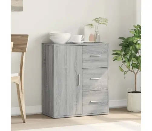 Kumode, Pelēka Ozola, 60X31X70 Cm, Inženierijas Koks Vidaxl Kumode, Pelēka Ozola, 60X31X70 Cm, Inženierijas Koks Vidaxl